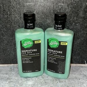 2 Lot Irish Spring Signature for Men Hydrating Body Wash 15 oz. RARE